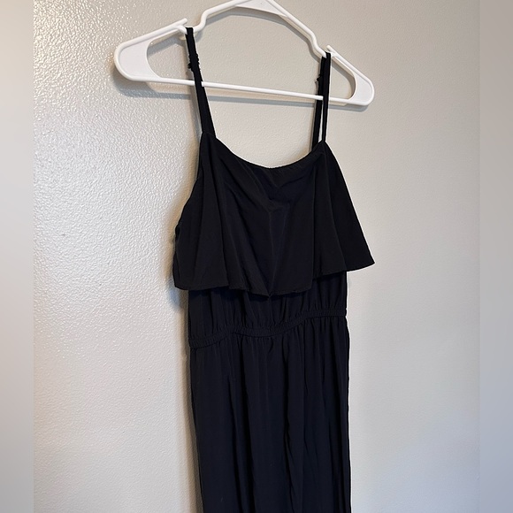 Old Navy - Black Maxi Dress - Ruffled At Top and Bottom - Black - Medium - Picture 3 of 5